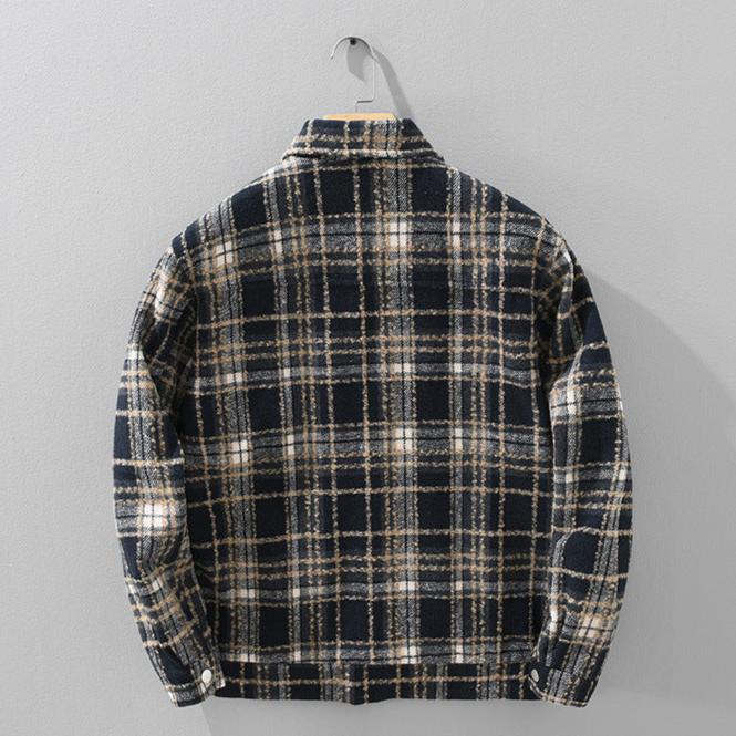 Vintage Amber Checkered Jacket