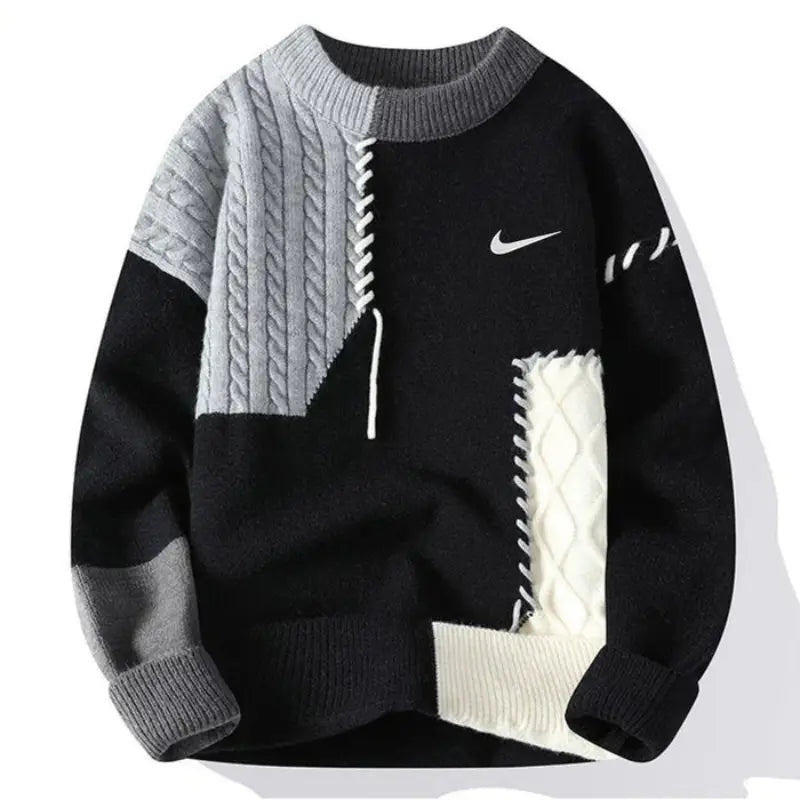 Casual Patchwork Sweater – CLEARANCE SALE