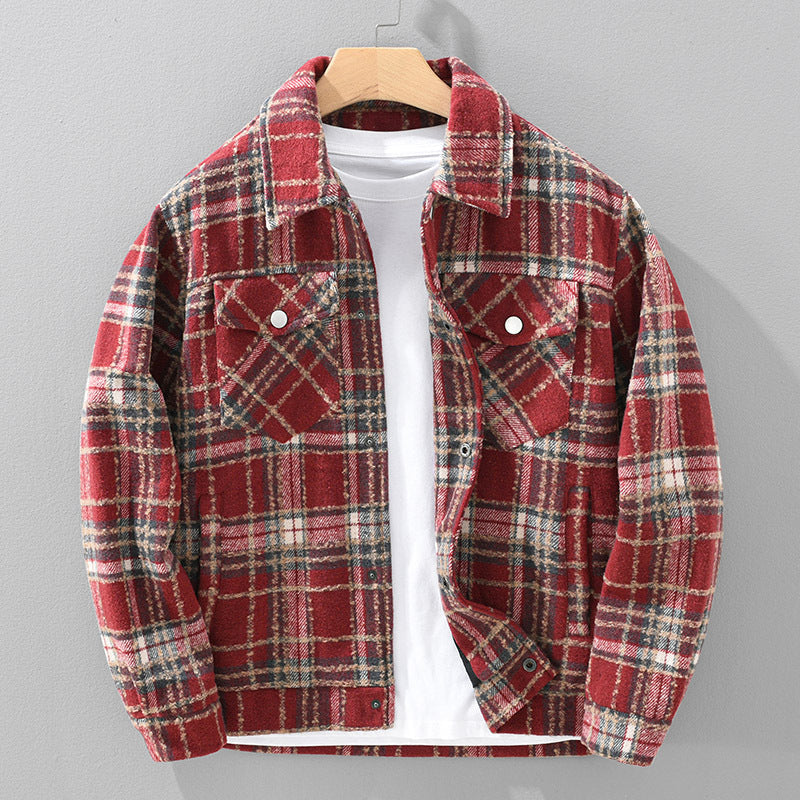 Vintage Amber Checkered Jacket