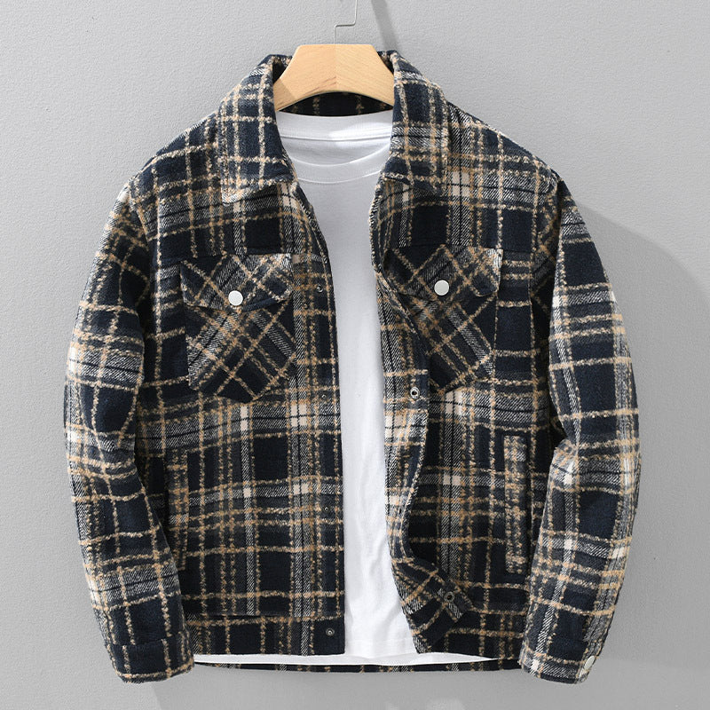 Vintage Amber Checkered Jacket