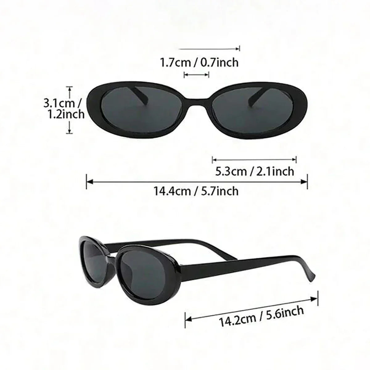 Amara Retro Sunglasses Set