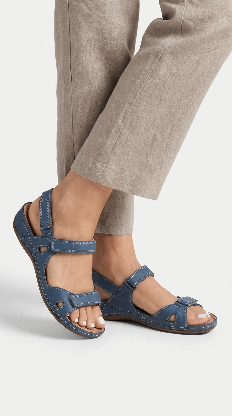 Women's Adjustable Strap Casual Sandal Blue